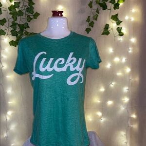 Anvil Green 'Lucky' Short Sleeve Tee